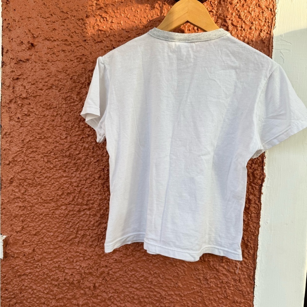 Children’s Y2K Graphic T-Shirt Mouse White Size 7 Girls Pink Yellow - Picture 4 of 4